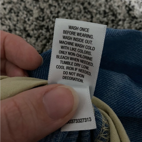 Distressed Maternity Denim Leggings - Picture 5 of 5